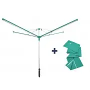 Leifheit Velas zavetajs rotejoss Linomatic 600 Deluxe Cover 4006501820082  1082008 gludināmais dēlis veļas žāvētājs