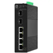 Levelone Switch  6X Ge Igs-2106 2Xsfp 4Xrj45 schwarz Igs 2106 komutators