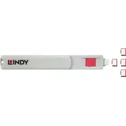 Lindy Usb Port Blocker - Packx4 Pink Type C w/Key  4002888404259 40425 kabelis vads