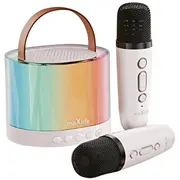 Maxlife Bluetooth karaoke speaker Mxks-200 white  5907457738690 Oem0200596 pārnēsājamais skaļrunis