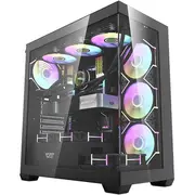 Obudowa komputerowa Darkflash Ds900 Czarny  7 wentylatorow Argb Black fans 5905316148895