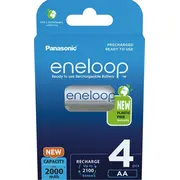 Panasonic Rechargeable Batteries Eneloop Bk-3Mcde/4Be Aa  2000 mAh 4 pcs Bk 3Mcde/4Be 214421 Bk-3Mcde/4Cp Baterija
