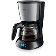 Philips Daily Collection Coffee maker Hd7459/20 With glass jug timer Black  metal 8710103683919 Hd745920 Kafijas automāts