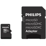 Philips Microsdhc 32Gb class 10/Uhs 1  Adapter Fm32Mp45B Fm32Mp45B/00 atmiņas karte