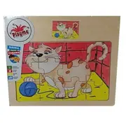 Playme Puzzle drewniane Kot - 257639  konstruktors