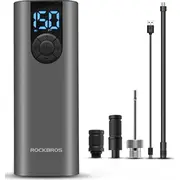 Rockbros Elektryczna pompka rower motor auto pilka 10 bar z wyswietlaczem Led  kabel Usb-C czarna 7016802870409 5907769313738 Joinedit73972967