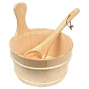 Sauna Bucket With Ladle 4 L Ap-001W 4772013000396  Joinedit61260830 Dārza mēbeles