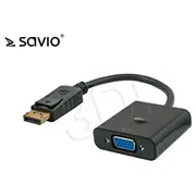 Savio Cl-90 video cable adapter 0.2 m Displayport Vga D-Sub Black  Cl 90