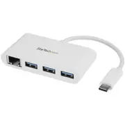 Startech.com - Hub 3 x Superspeed Usb 3.0  1 10/100/1000 Hb30C3A1Gea kabelis vads