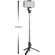 Swissten Bluetooth Selfie Stick Alumīnija Statīvs Telefoniem un Kamerām Ar Distances Pulti  8595217478879 32000400