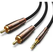 Ugreen Av170 2X Rca cable Cinch jack 3.5Mm  1M Black 6957303888450 80845 Ugreen/80845 Usb kabelis