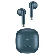 Usams Ia04 Tws 3D Stereo / Mono Bluetooth 5.0 Bezvadu Hi-Fi Austiņas ar Hd Mik. Uzlādes maku Zila  Bhuia03 6958444971100 Usa000894 austiņas