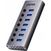 Usb-A 3.0 5 Gbps hub with 7-In-1 switch Unitek H1314A01-Eu  H1314A01 Eu Usb centrmezgli