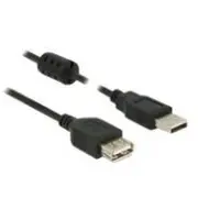 Usb Verl. Delock A - St/Bu 1.50M schwarz  84884 kabelis