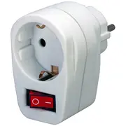 Adapterstecker Brennenstuhl 1 Steckd.  Schalter White 1508070 adapteris