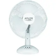 Adler  Ad 7304 Desk Fan White Diameter 40 cm Number of speeds 3 Oscillation 45 W Ad7304 Klimata iekārta