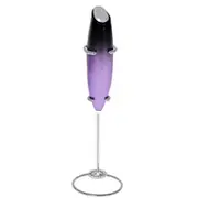 Adler Milk frother with a stand Ad 4499 Black/Purple  5903887806053