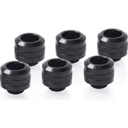 Alphacool Eiszapfen Pro 13Mm Hardtube Fitting G1 / 4 - Deep Black Sixpack  connection 17475 Wasc-453 ūdens dzesēšanas sistēmas piederumi