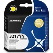 Asarto Ink for Brother 3217Yn  Lc3217Y 550 pages yellow 5901741419203 As-B3217Yn kārtridžs