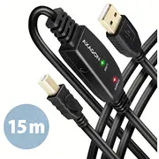 Axagon Adr-215B Usb 2.0 A-M - B-M act 15M cabl  Adr 215B Zuus-649 kabelis