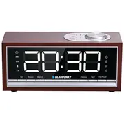 Blaupunkt Cr60Bt Bluetooth Radio Alarm Clock  brown wood radio radiopulksteņi