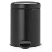Brabantia atkritumu tvertne ar pedāli Newicon  5 l Matt Black 112928