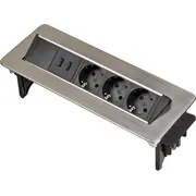 Brennenstuhl Indesk Power 3-Way  2X Usb 1396200113 elektrības pagarinātājs