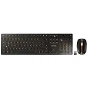 Cherry Dw 9100 Slim Wireless Desktop-Set Tastatur und Maus kabellos  schwarz/bronze Jd 9100De 2 450298 klaviatūra