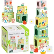 Classic World Ukladanka Kostki Box Lesna Piramidka 10 el. Fsc 13851440 6927049022227  Joinedit71087575