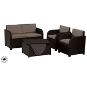 Darza mebelu komplekts Modena Set ar galdinu/uzglabasanas kasti bruns 8711245142005  P72640 Dārza mēbeles