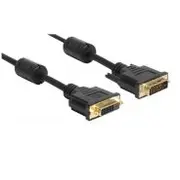 Delock 83187 Verlängerungskabel Dvi 241 Stecker auf Buchse 3 m schwarz  kabelis vads