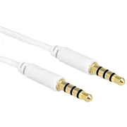 Delock 83439 Kabel Klinke Stecker 3.5Mm Klinken auf 0.5M white  kabelis video audio
