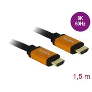 Delock Cable Hdmi M/M V2.1 1 5M 8K 60Hz Black  De 85728 kabelis video audio