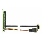 Delock Riser Card Pcie x4 with flexible cable 30Cm  85768 aksesuārs datorkorpusiem