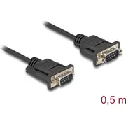 Delock Seriell Kabel Rs-232 St zu mit St-Gehause 0 5 m  87839 kabelis vads