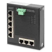 Digitus Dn-651127 - Switch 8 x 10/100/1000 an Din-Schiene montierbar Gleichstrom 4016032462842  Dn 651127 komutators