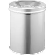 Durable Papierkorb Safe rund 15 Liter silber  330523
