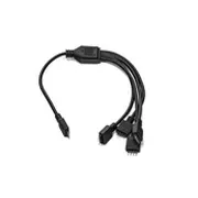 Ek Water Blocks Ek-Rgb 4-Fach Rgb-4-Pin-Splitterkabel  3830046995353 Waek-1526 aksesuārs datorkorpusiem