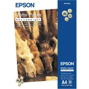 Epson Matte Paper Din A4  167G/M2 50 sheets C13S041256 foto papīrs