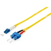 equip 254331 Lwl Patchkabel Lc/Sc 9/125Μm duplex 1.00M gelb  kabelis vads
