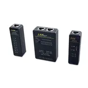 Equip Kabeltester Netzwerk f. Rj45/Rj11/Rj12/Bnc Kabel  sw 129968 adapteris