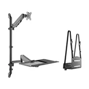 Equip Tischhalterung 17-32/ 1Tft  8Kg 360 degrees Nb.halter. sw lite Retail 650170 Tv stiprinājums