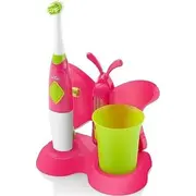 Eta Toothbrush with water cup and holder Sonetic  1294 90070 For kids Pink / light green 2 Number of brush heads included 8590393258833 Eta129490070 mutes higiēnai