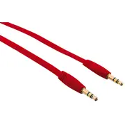 Flat Audio Cable 1M - red  20177 Kabkatrulaud0003 kabelis video audio