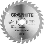 Graphite Tarcza do pilarki pilarko-zaglebiarki  widiowa 165 x 1.5 2.6 20 mm 30 zebow 55H686 5902062501028 Joinedit23937815