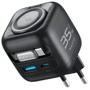 Havit Uc250 A-Eu - Gan travel charger with extendable cable Black  6939119037550 iekārtas lādētājs