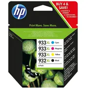 Hp 932 Black 933 Cmy Original Ink  6Zc71Ae 6Zc71Ae301 Hp6Zc71Ae kārtridžs