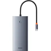 Hub 13In1 Baseus Portaljoy Usb-C to HdmiDpVgaCUsbPdRj45Sd/Tf3.5Mm Grey  B00053002811 01 6932172663810