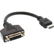 Inline 0 2M Hdmi zu Dvi Buchse Adapter Kabel High Speed - schwar  17670I Zuhd-060 kabelis video audio