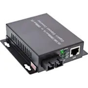 Inline - Medienkonverter Gige 10Base-T  1000Base-Fx 100Base-Tx 1000Base-T Rj-45 / Sc Single-Modus bis zu 20 km 1310 nm 404371829 66659B tīkla kabelis
